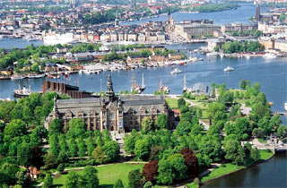 The Nordic Museum in Stockholm, seen from the Kaknäs Tower. Source: Wikipedia